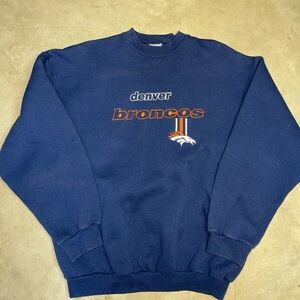 Vintage 90s NFL Denver Broncos Logo Athletic Crew Neck